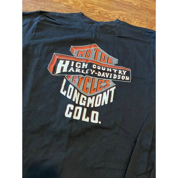 Vintage Harley Davidson Shirt Mens Large Black 1995 - Picture 1 of 6